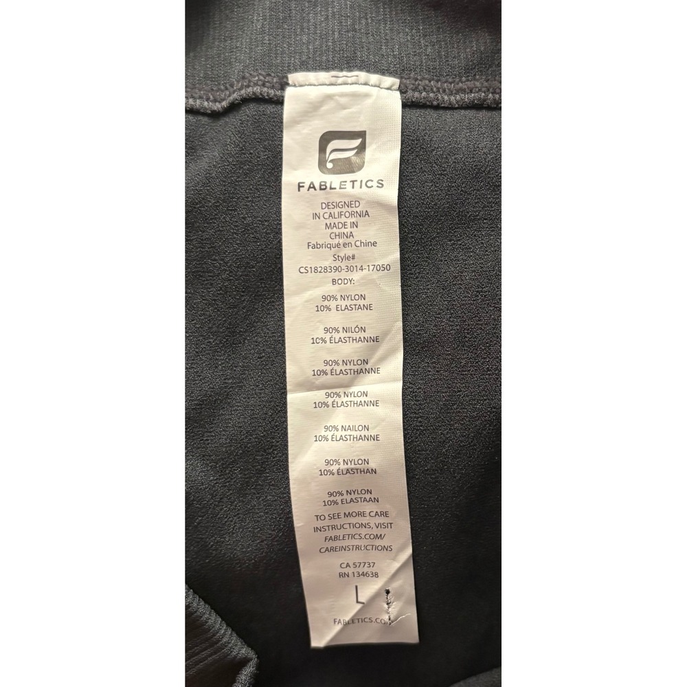 Fabletics Gray Seamless Mesh Pointelle High‎ Waisted Leggings - Picture 3 of 5